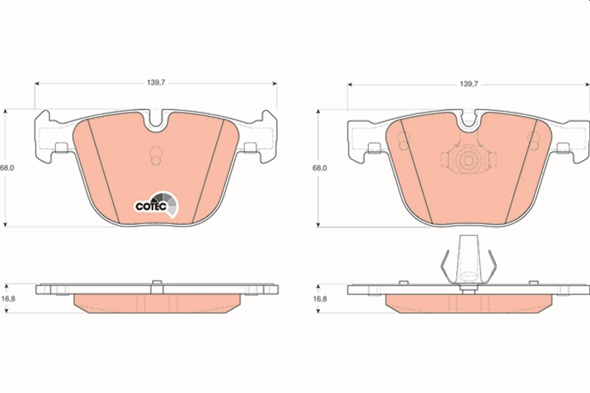 Set placute frana
