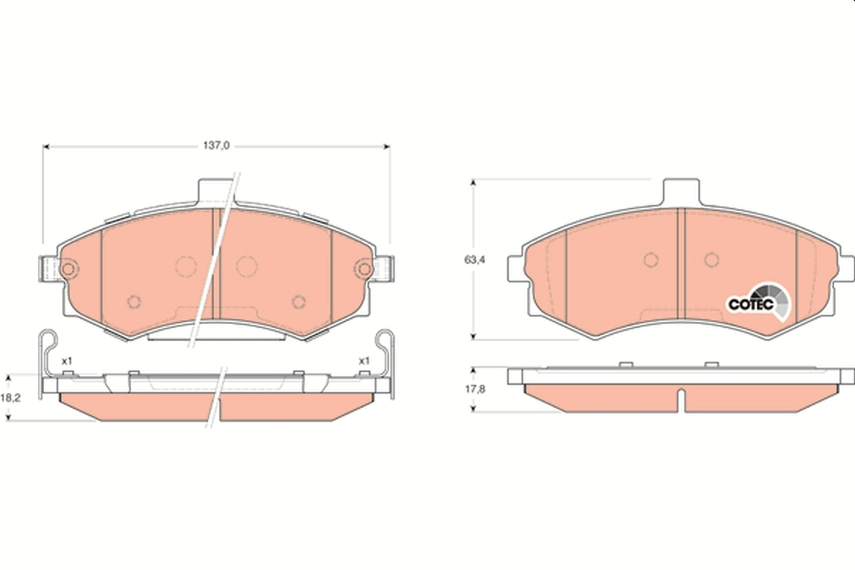 Set placute frana