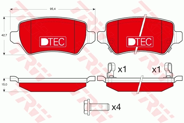 Set placute frana