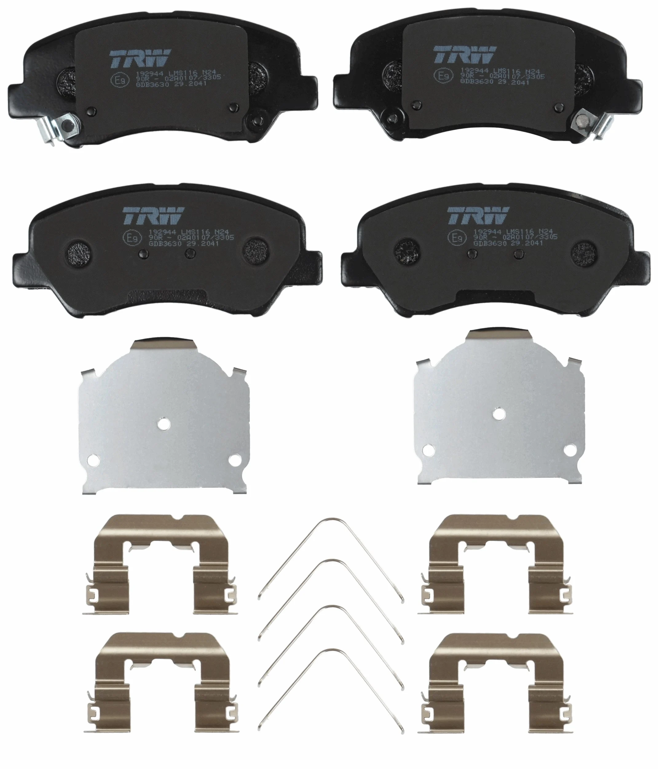 Set placute frana
