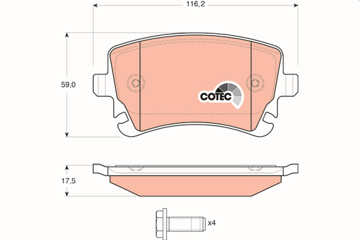 Set placute frana