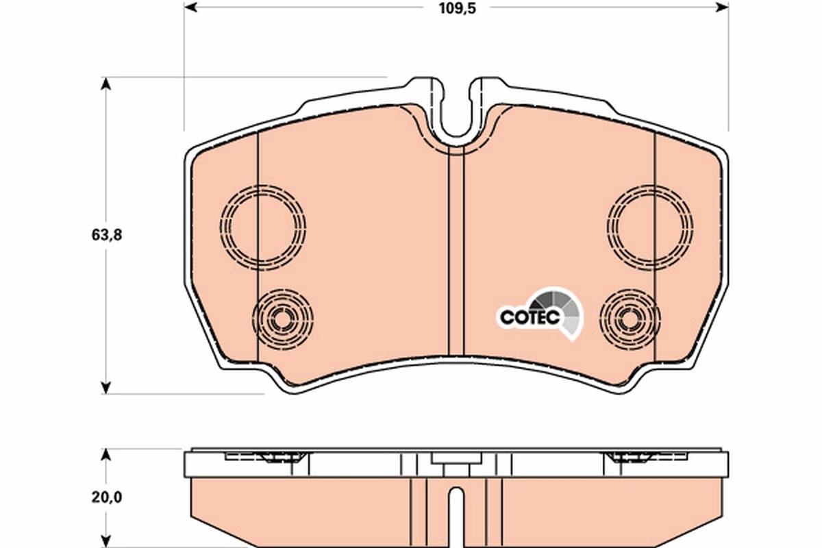 Set placute frana