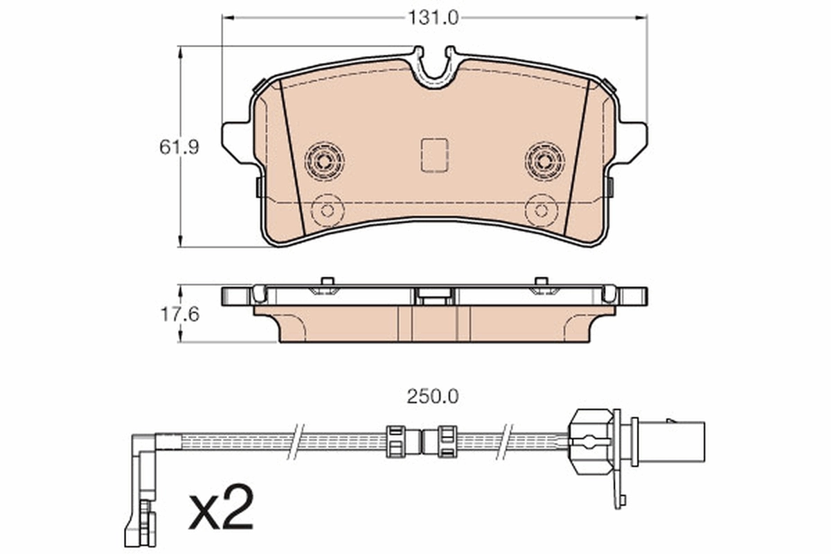 Set placute frana