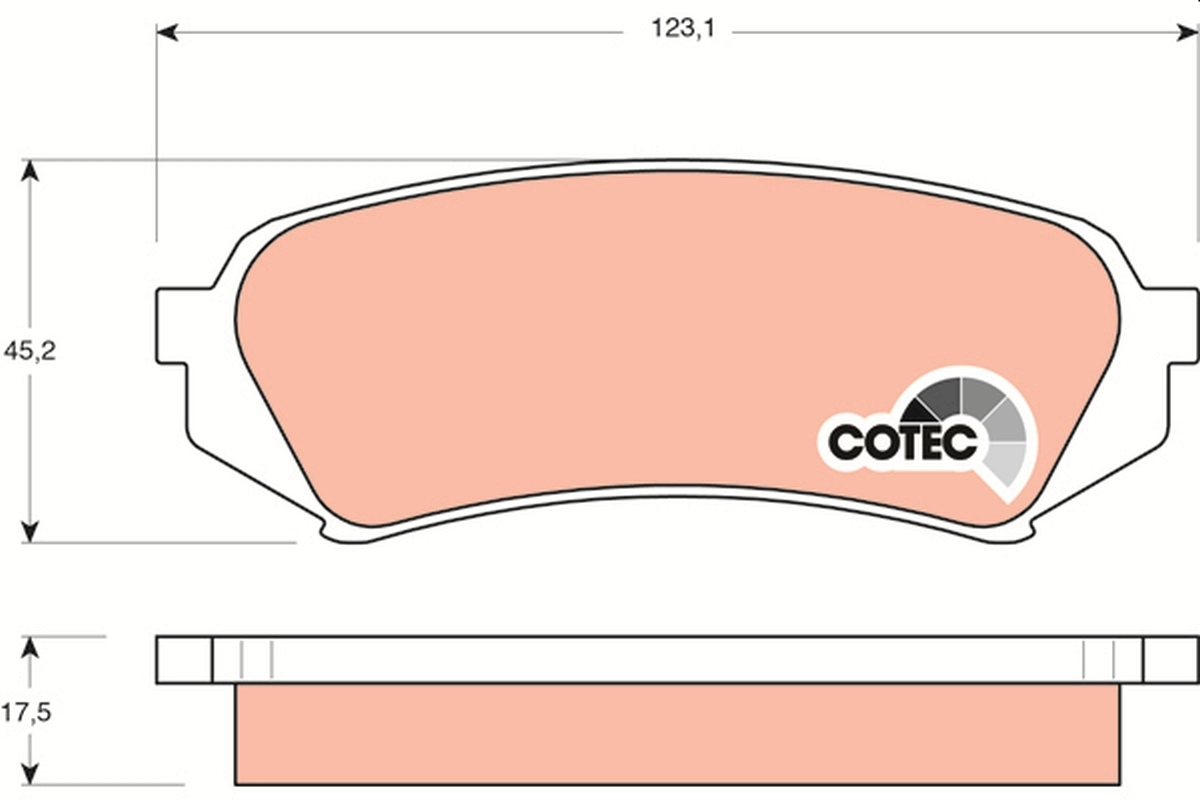 Set placute frana