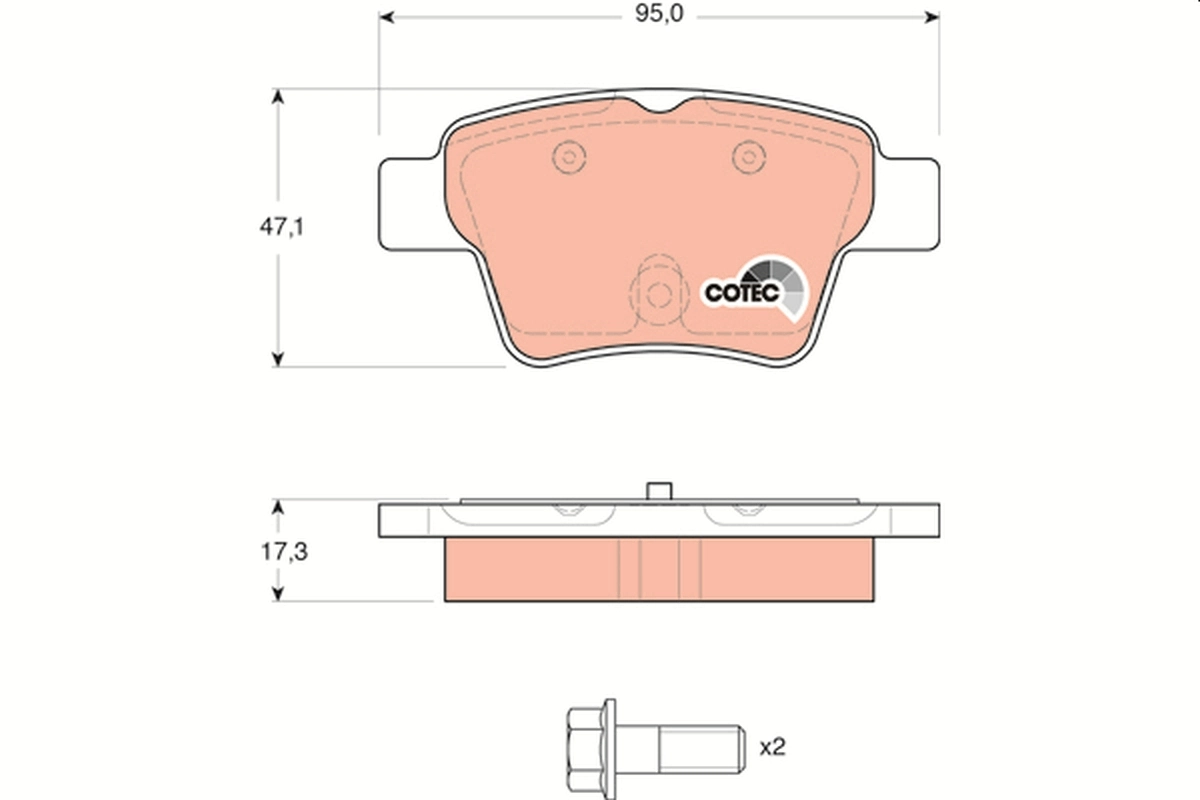 Set placute frana