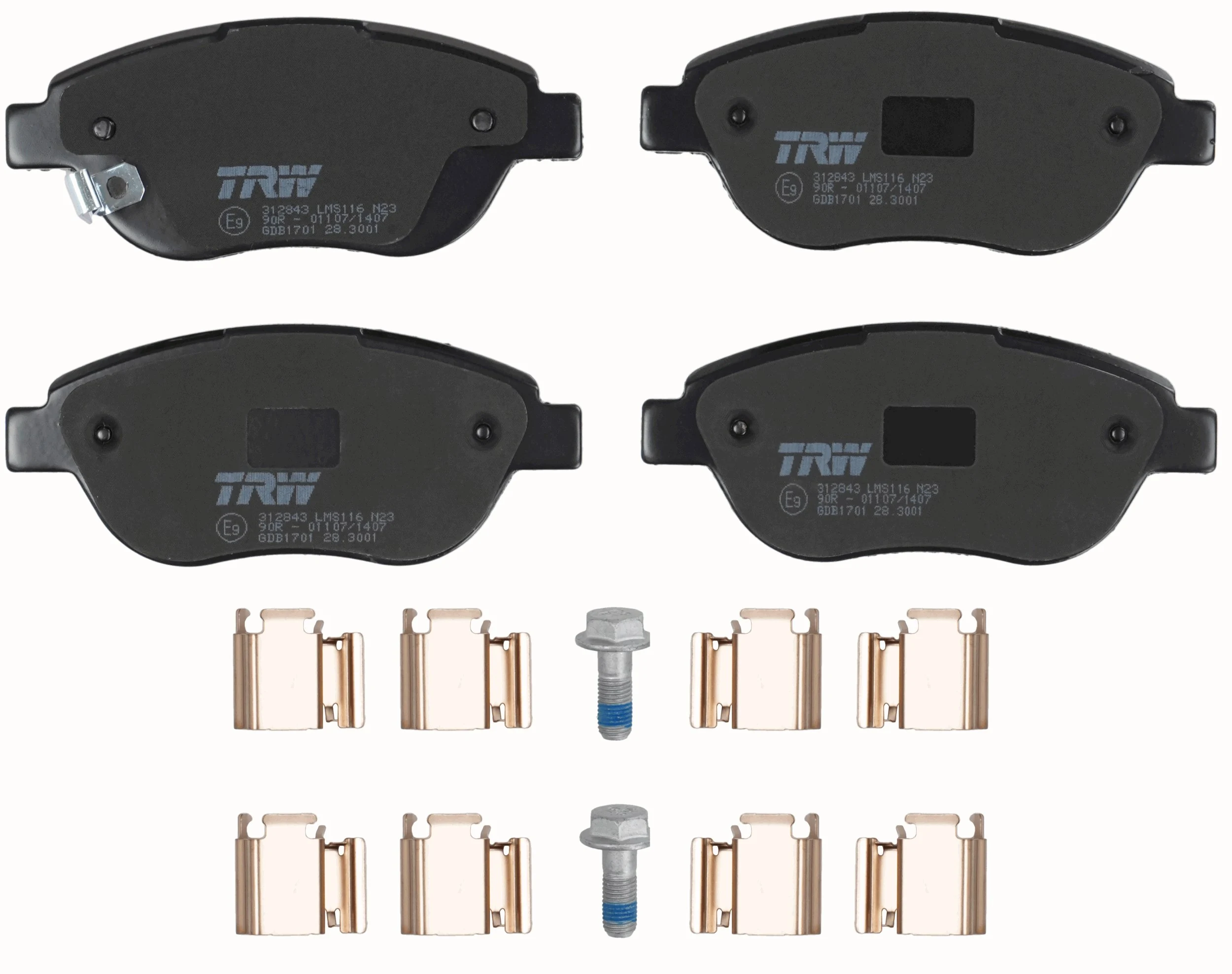Set placute frana