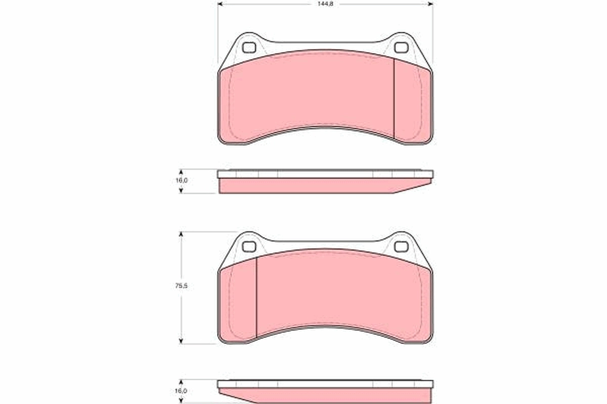 Set placute frana
