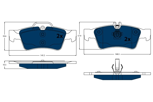 Set placute frana