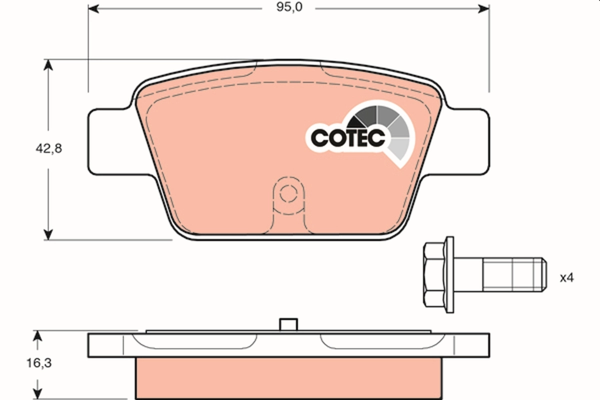 Set placute frana