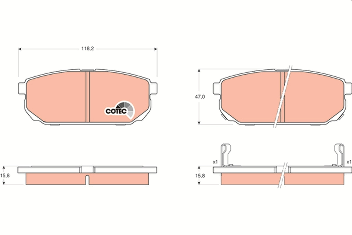 Set placute frana