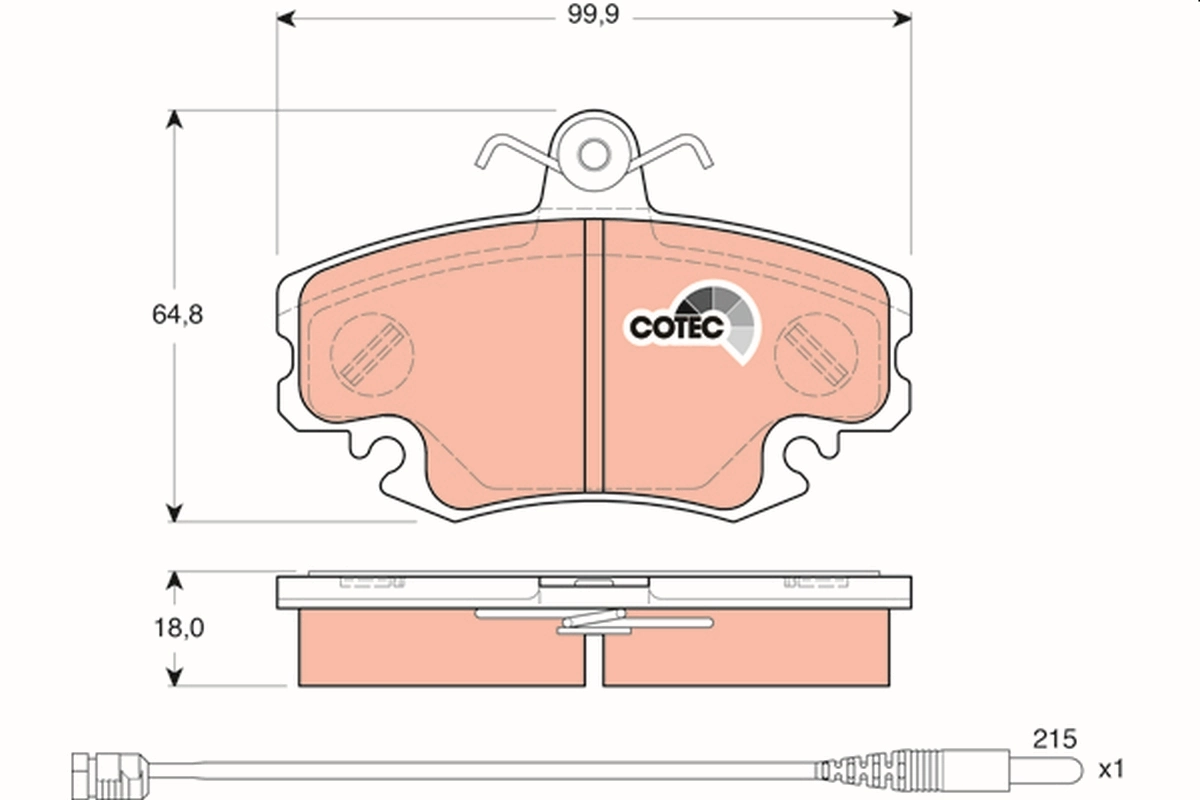 Set placute frana