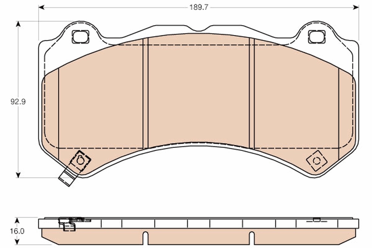 Set placute frana