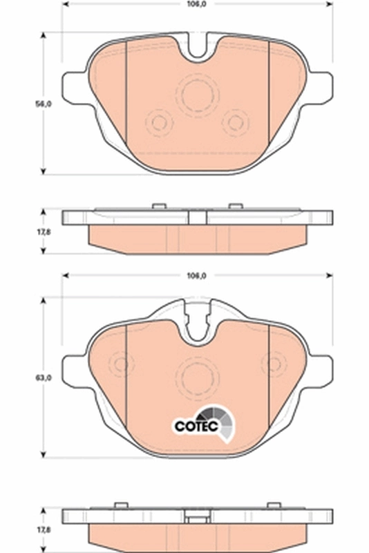 Set placute frana