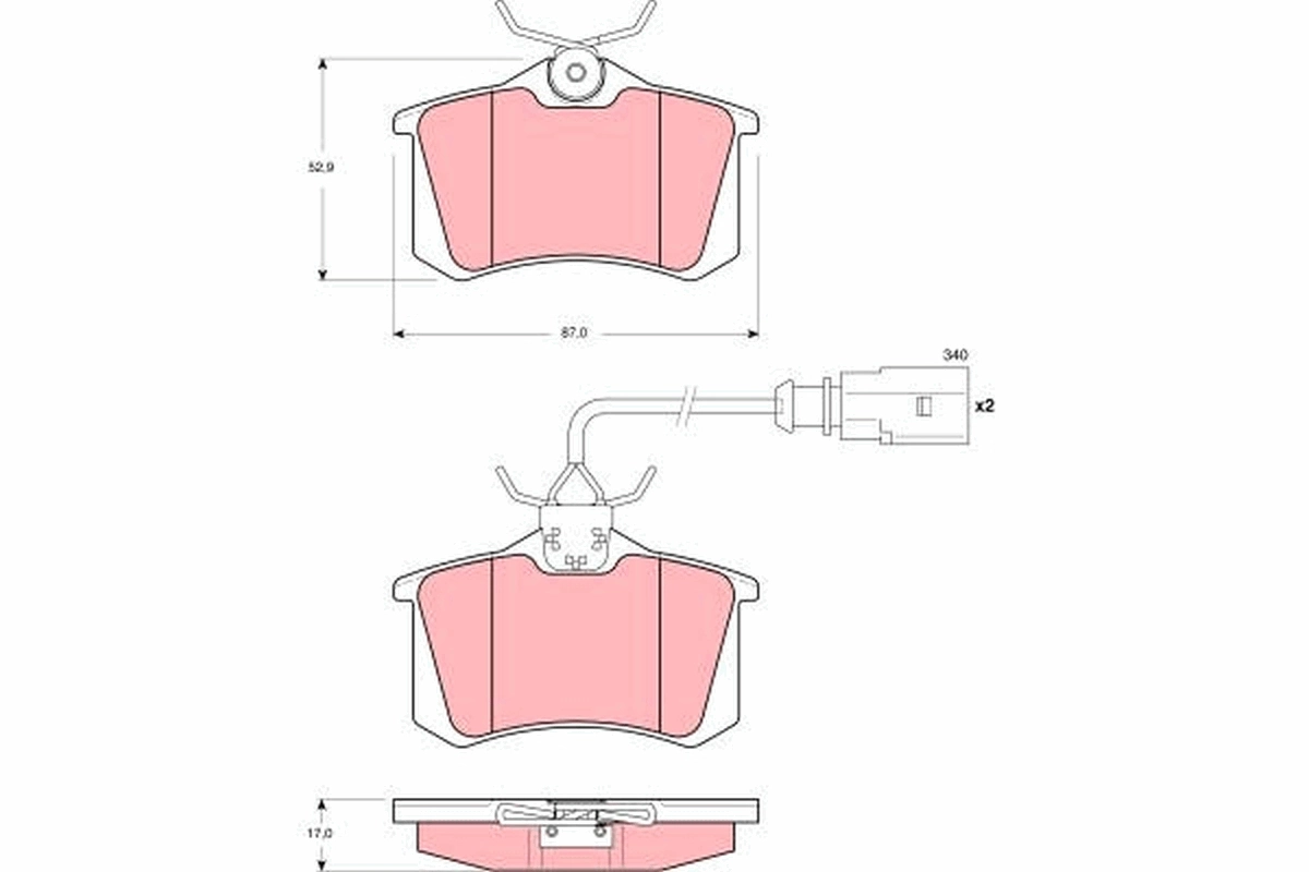 Set placute frana