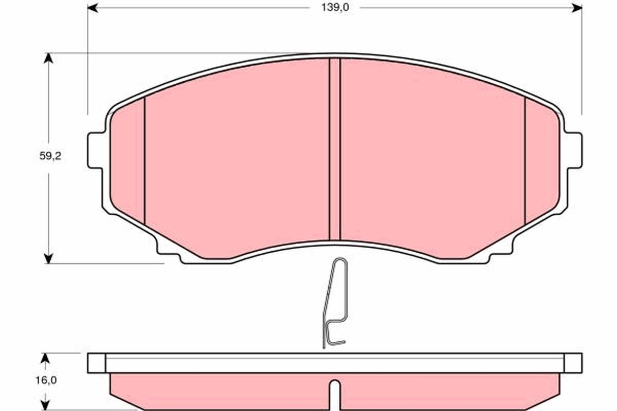 Set placute frana