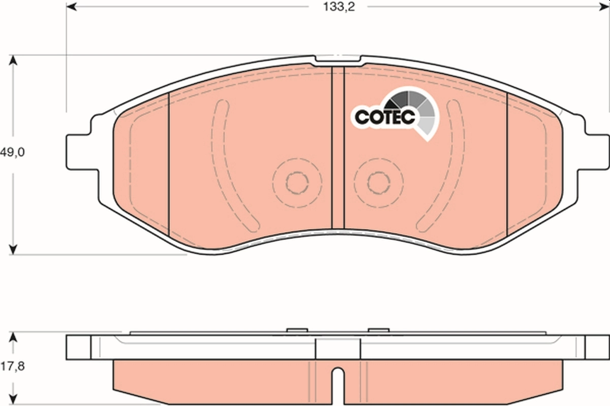 Set placute frana