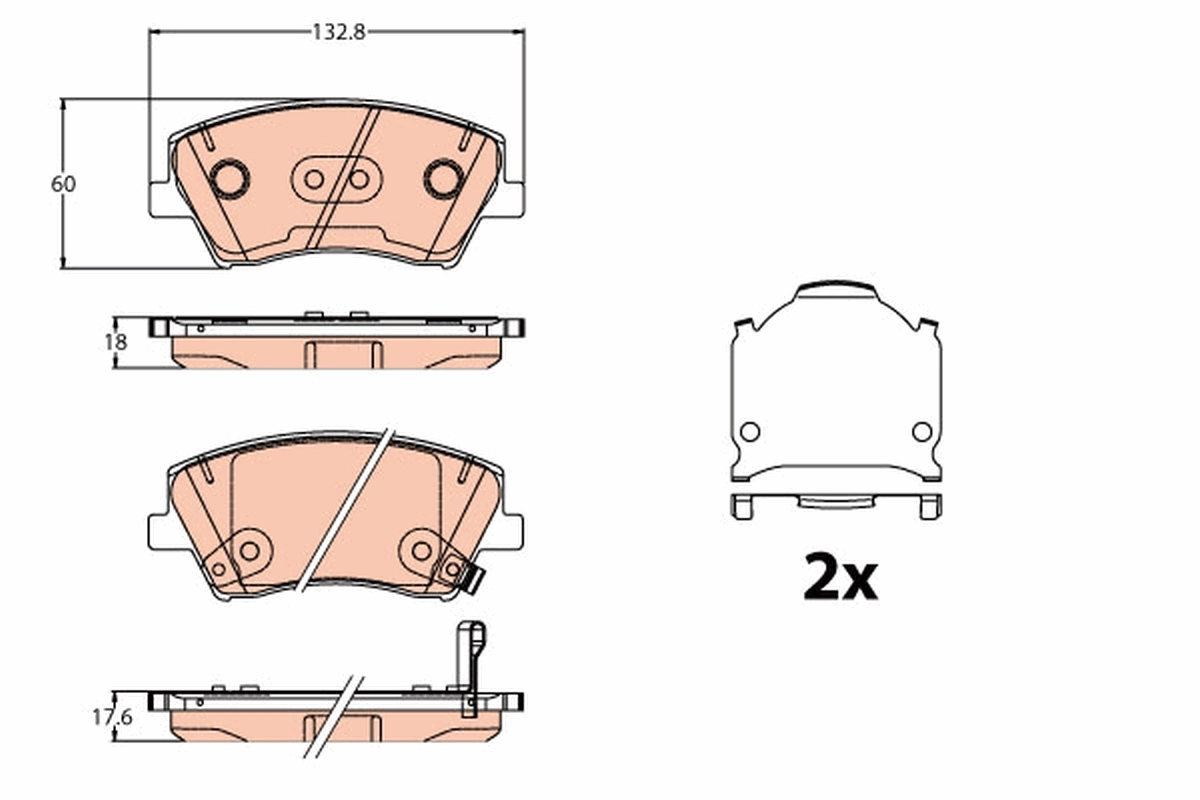 Set placute frana