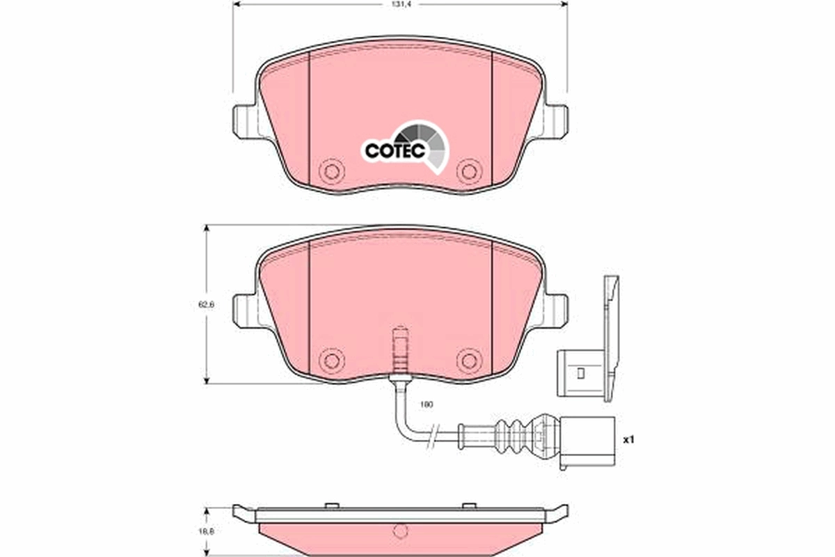 Set placute frana