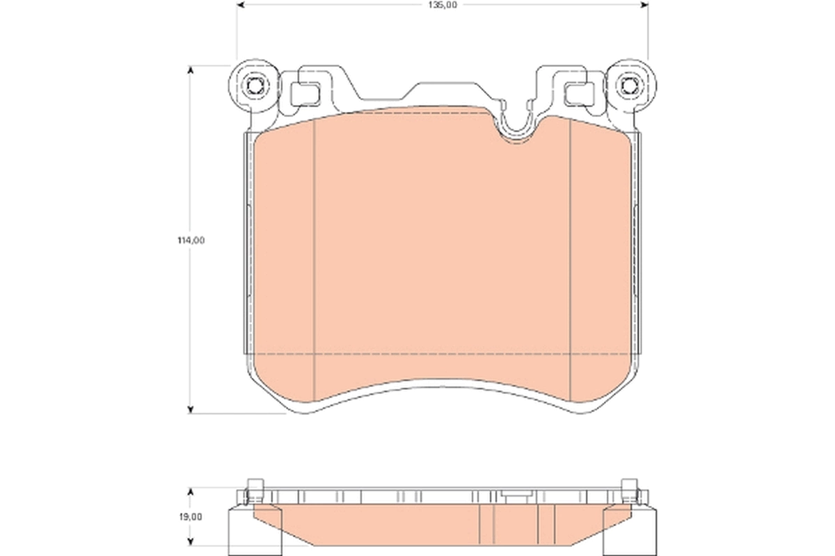 Set placute frana
