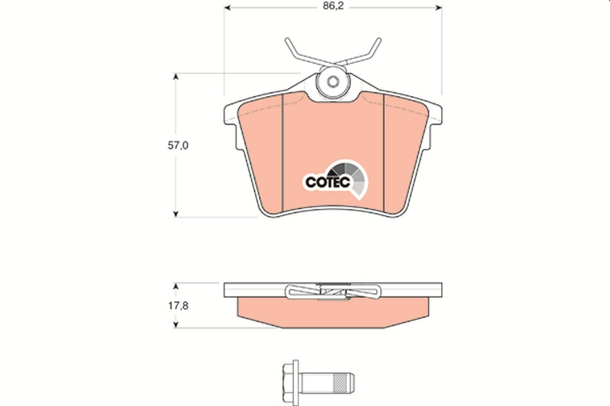 Set placute frana