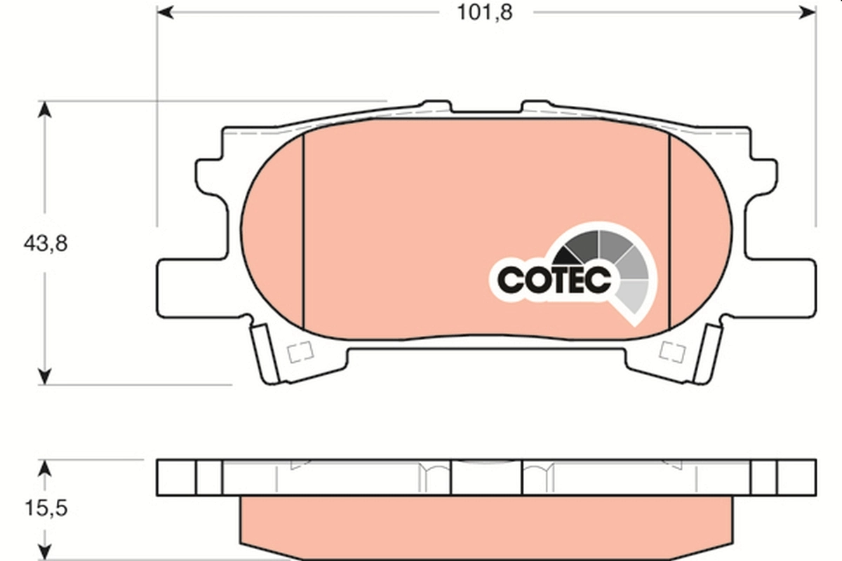 Set placute frana