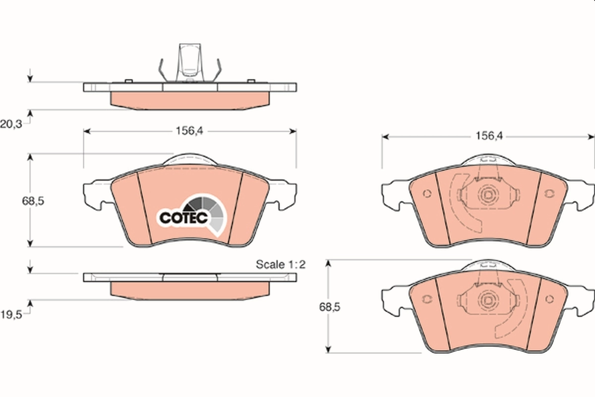 Set placute frana