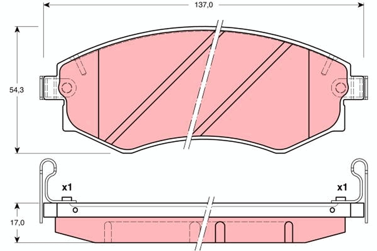 Set placute frana
