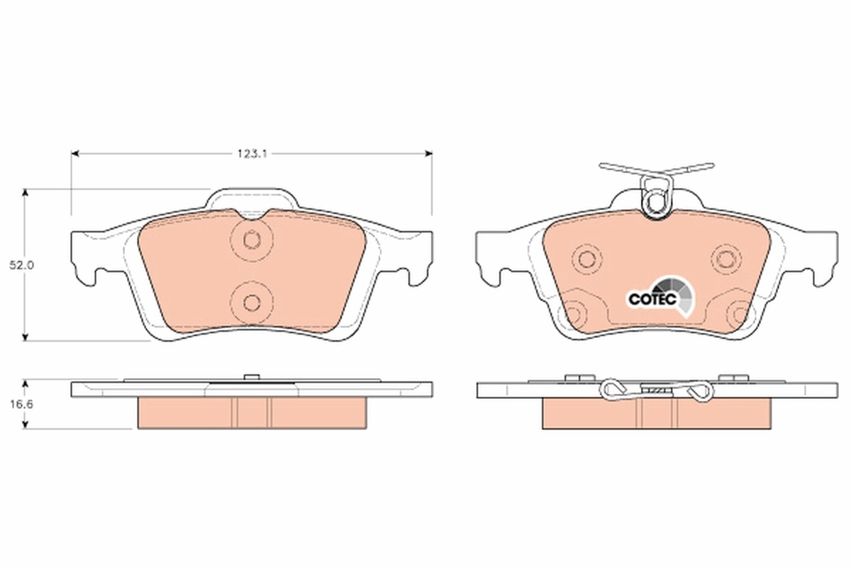 Set placute frana