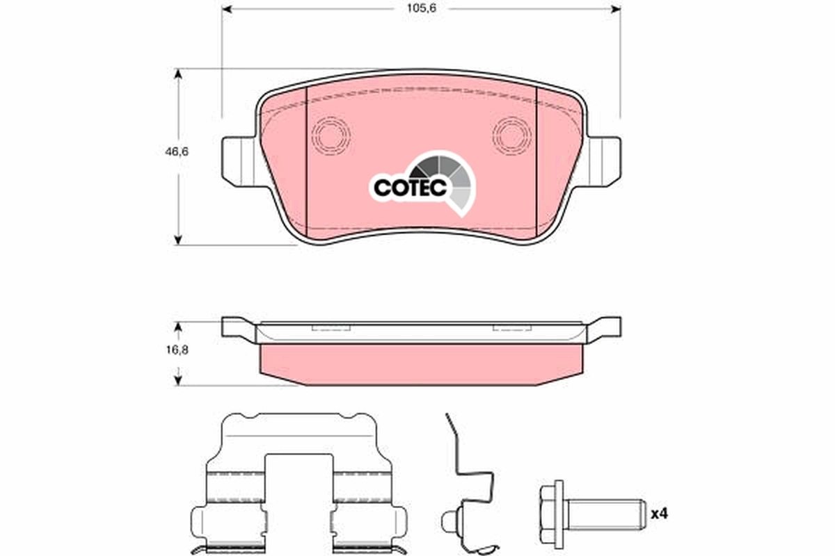 Set placute frana