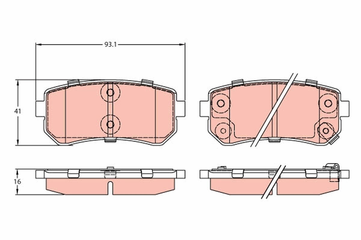 Set placute frana