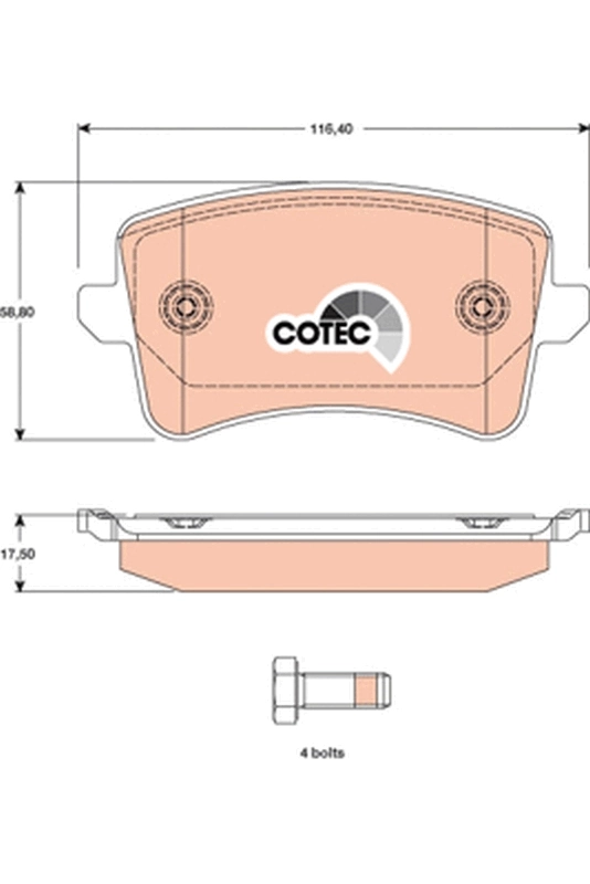 Set placute frana