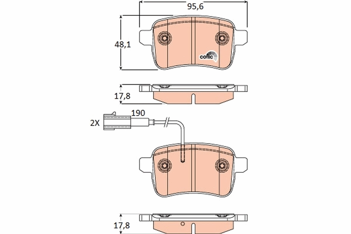 Set placute frana