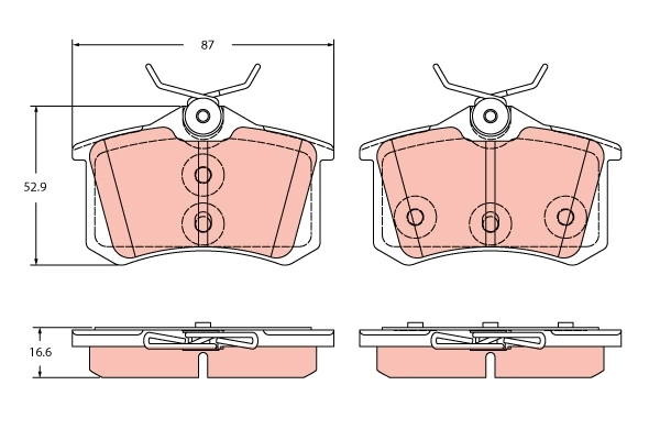 Set placute frana