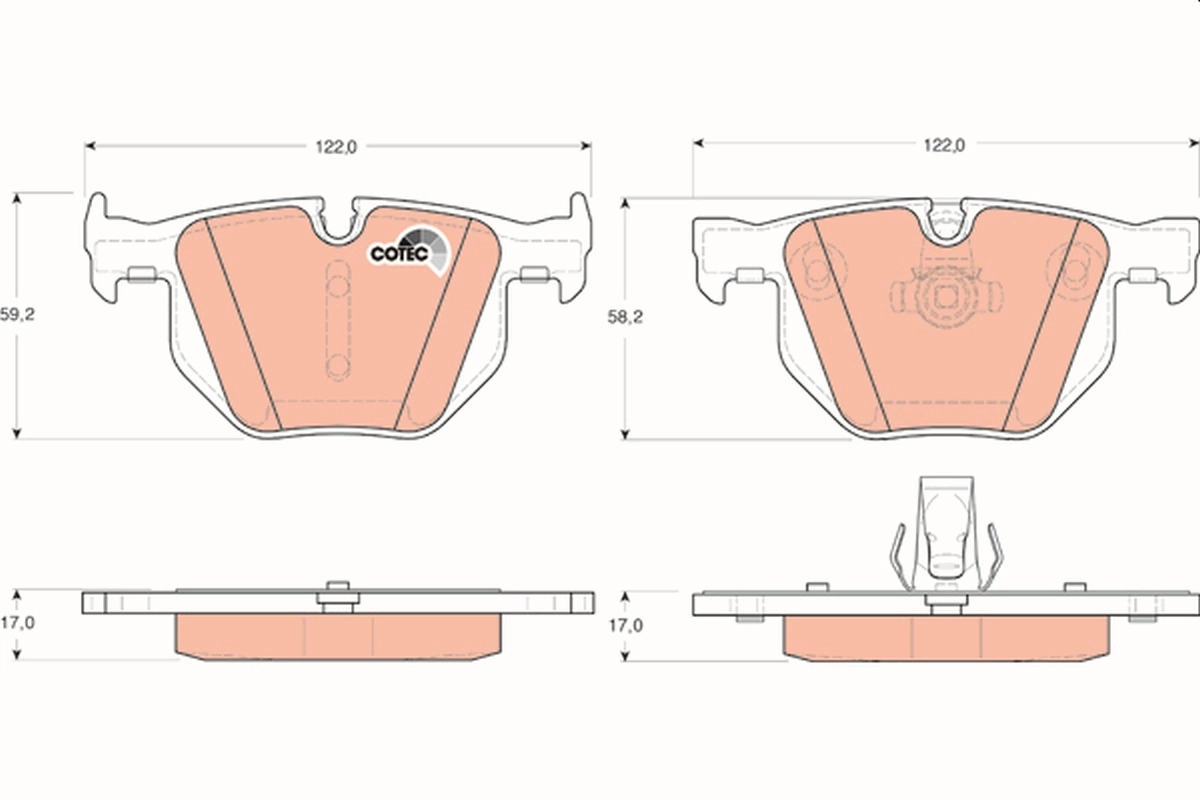 Set placute frana