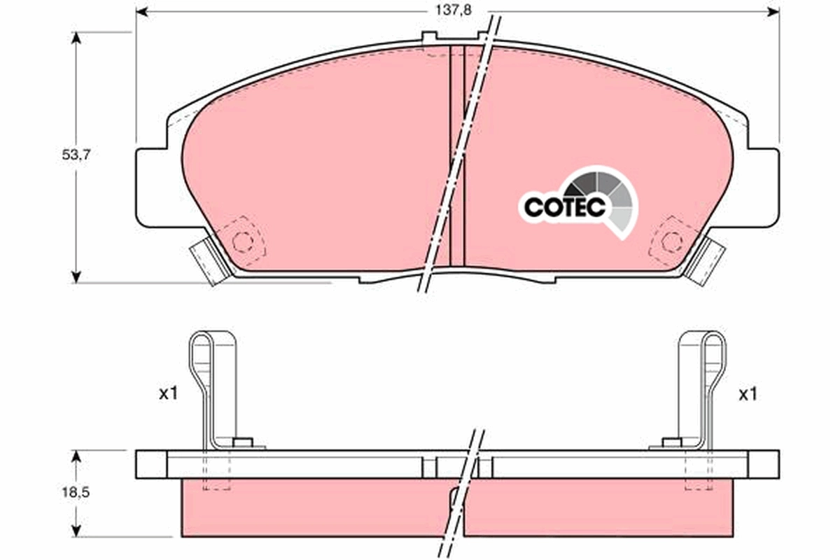 Set placute frana
