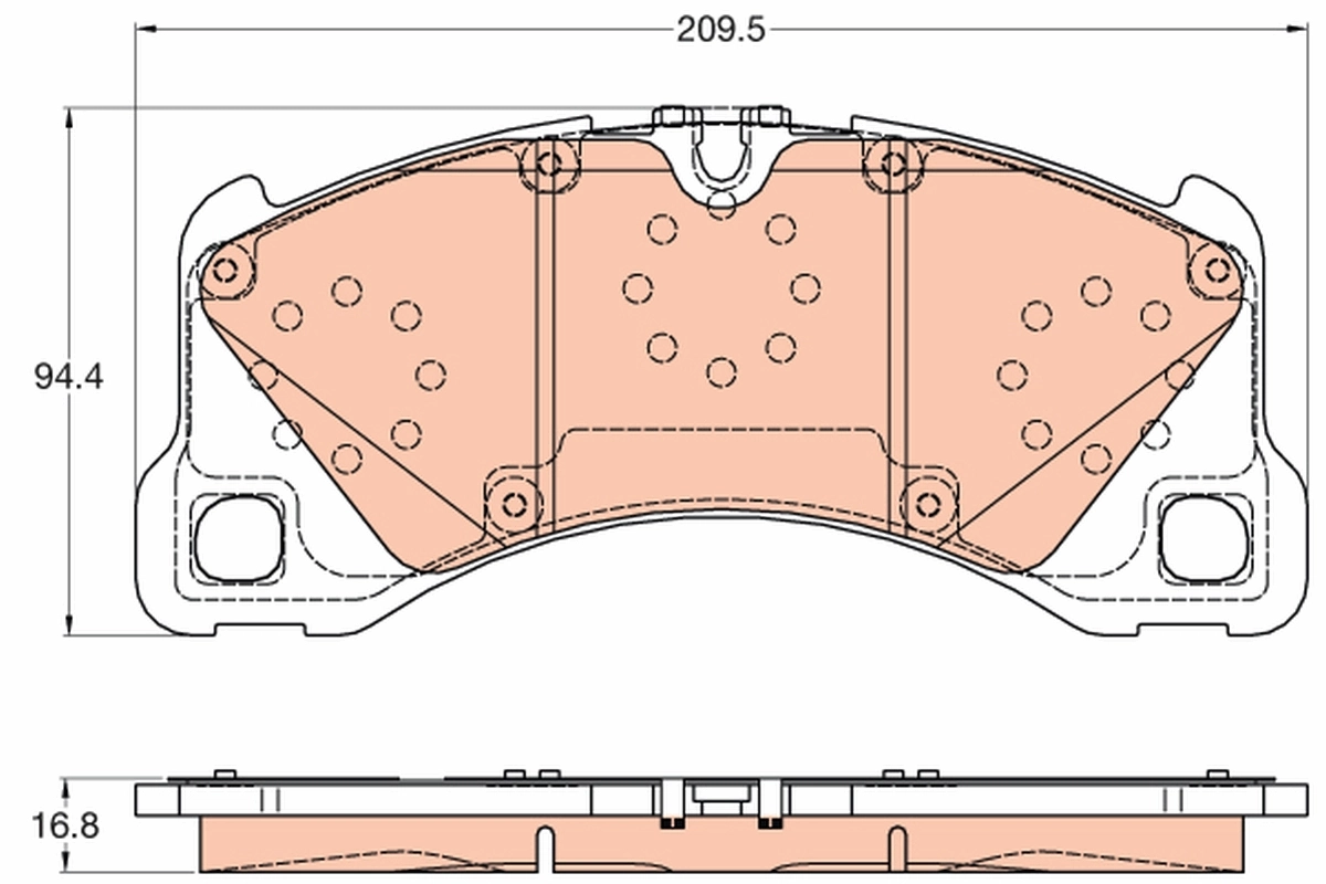 Set placute frana