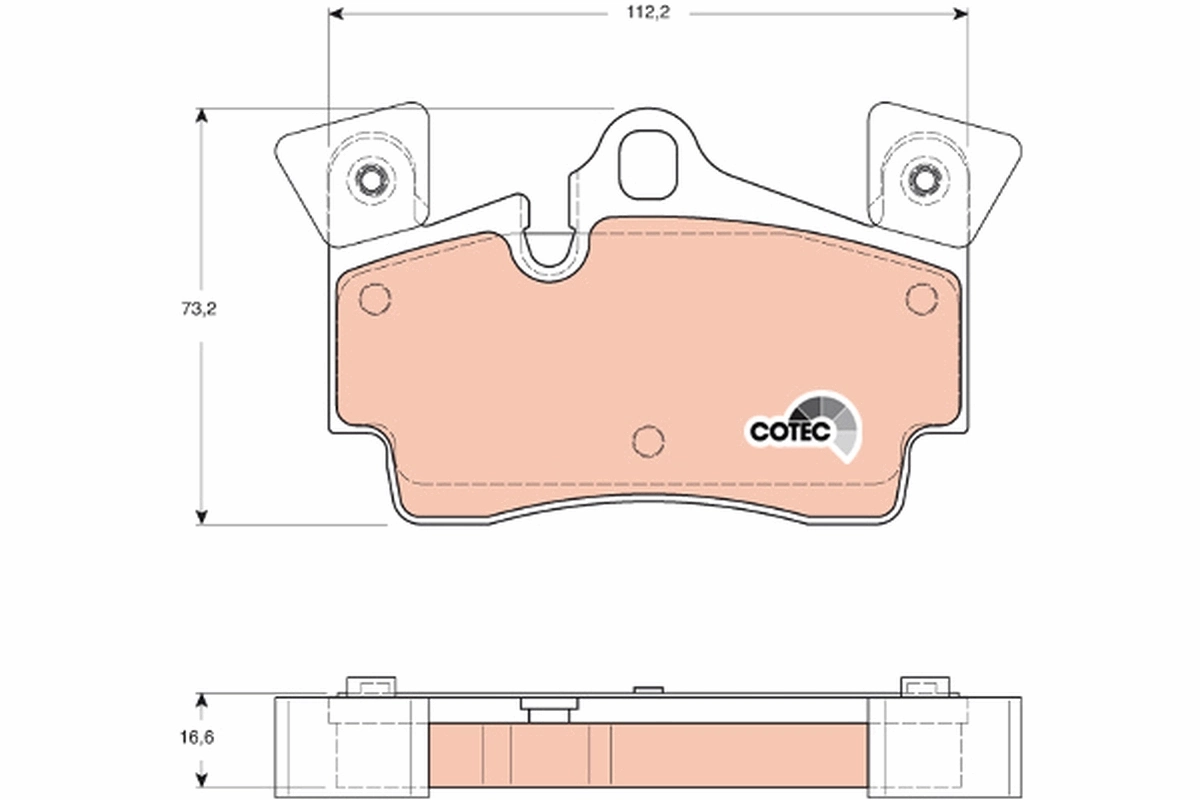 Set placute frana