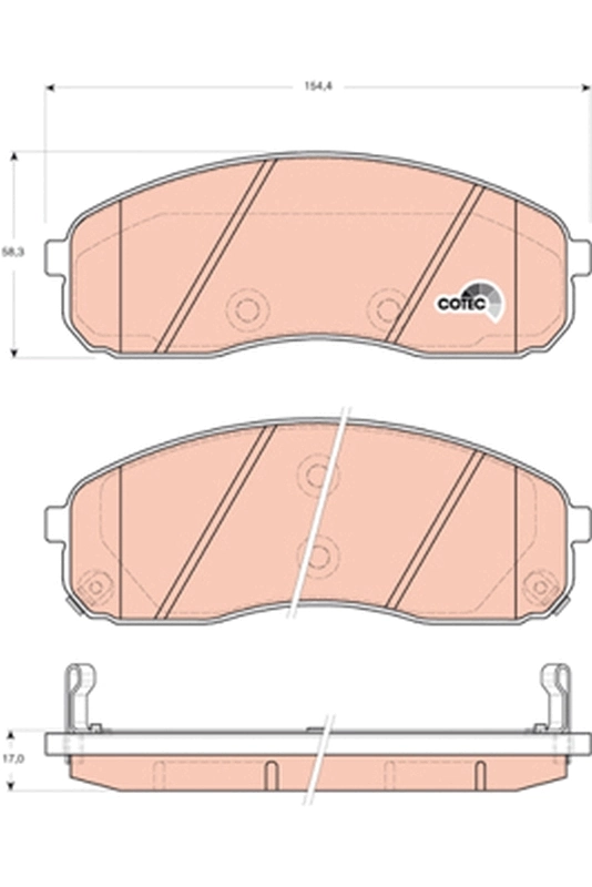 Set placute frana