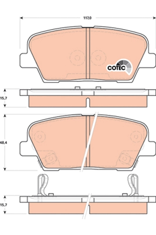 Set placute frana