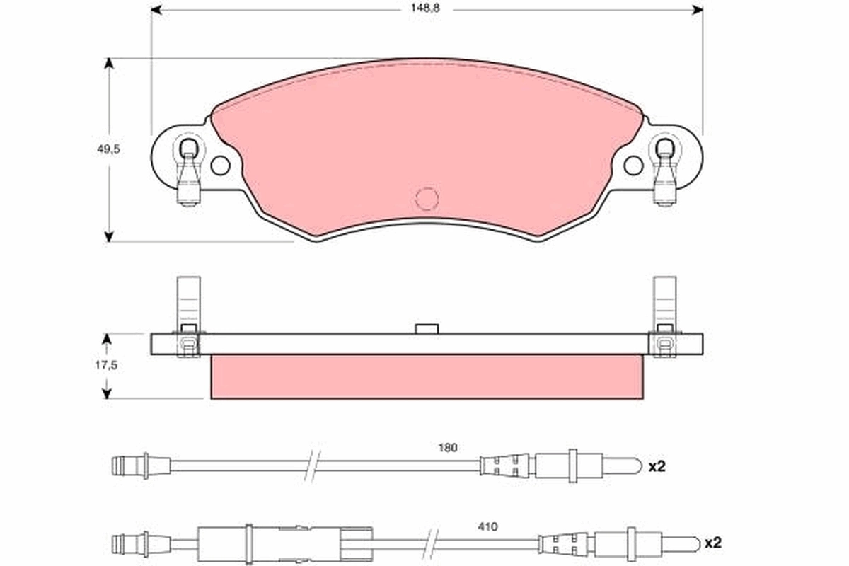 Set placute frana