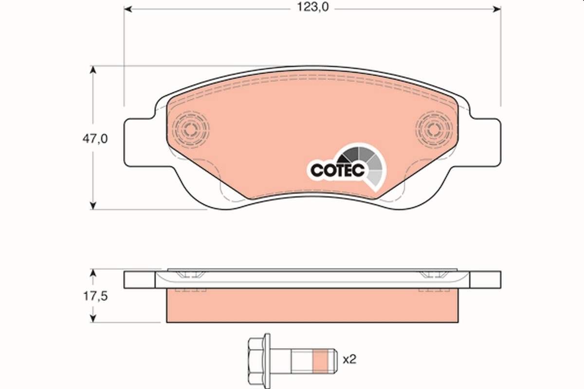 Set placute frana