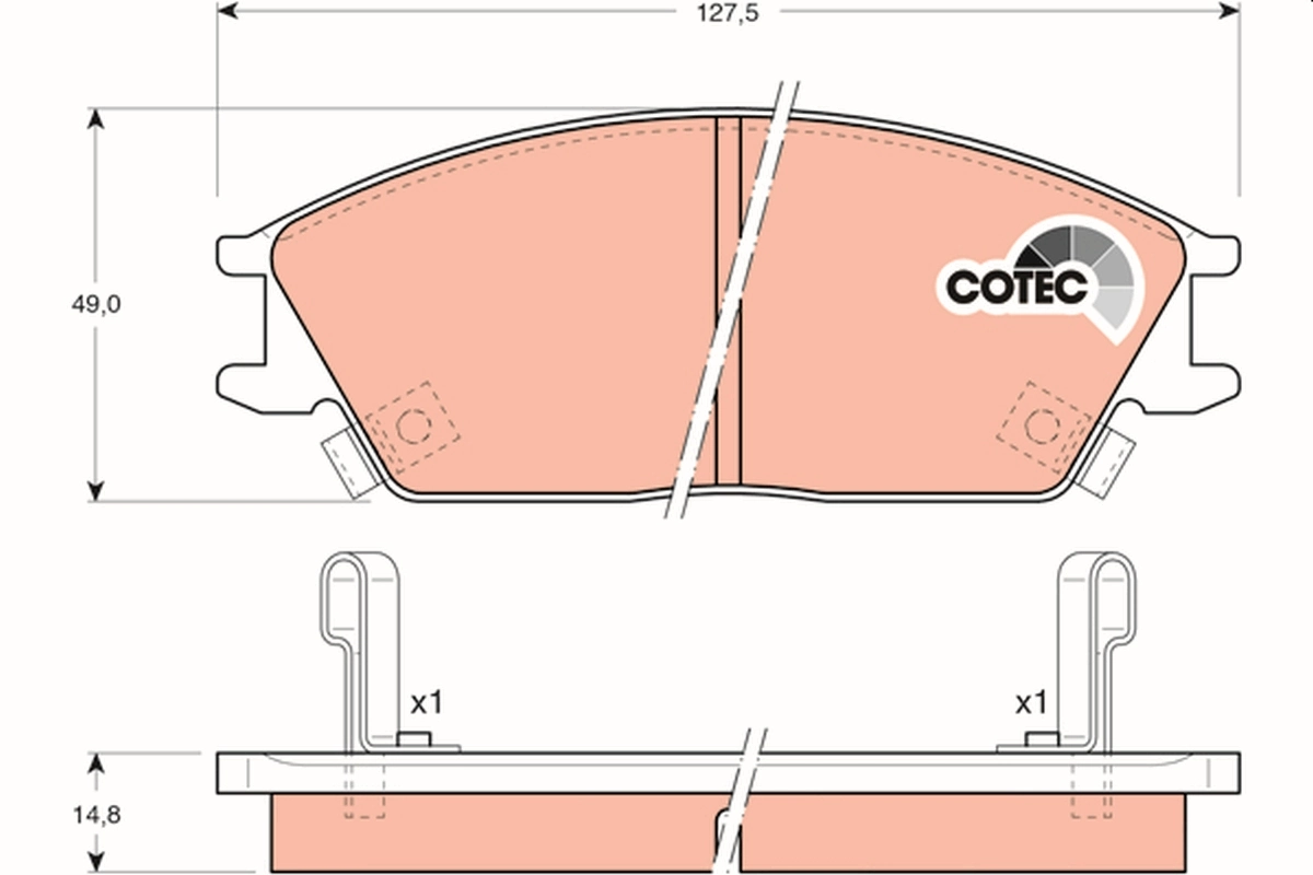Set placute frana