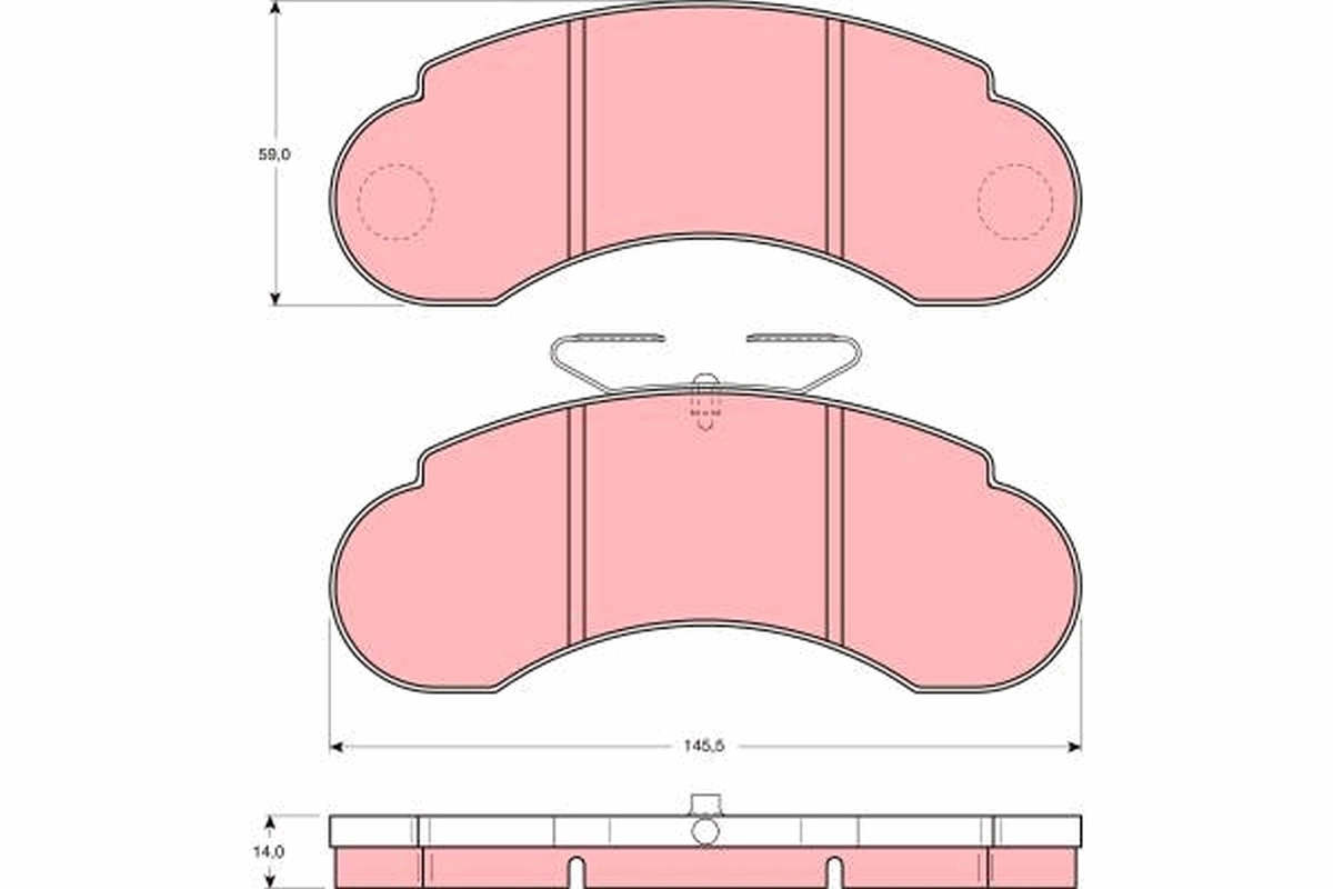 Set placute frana