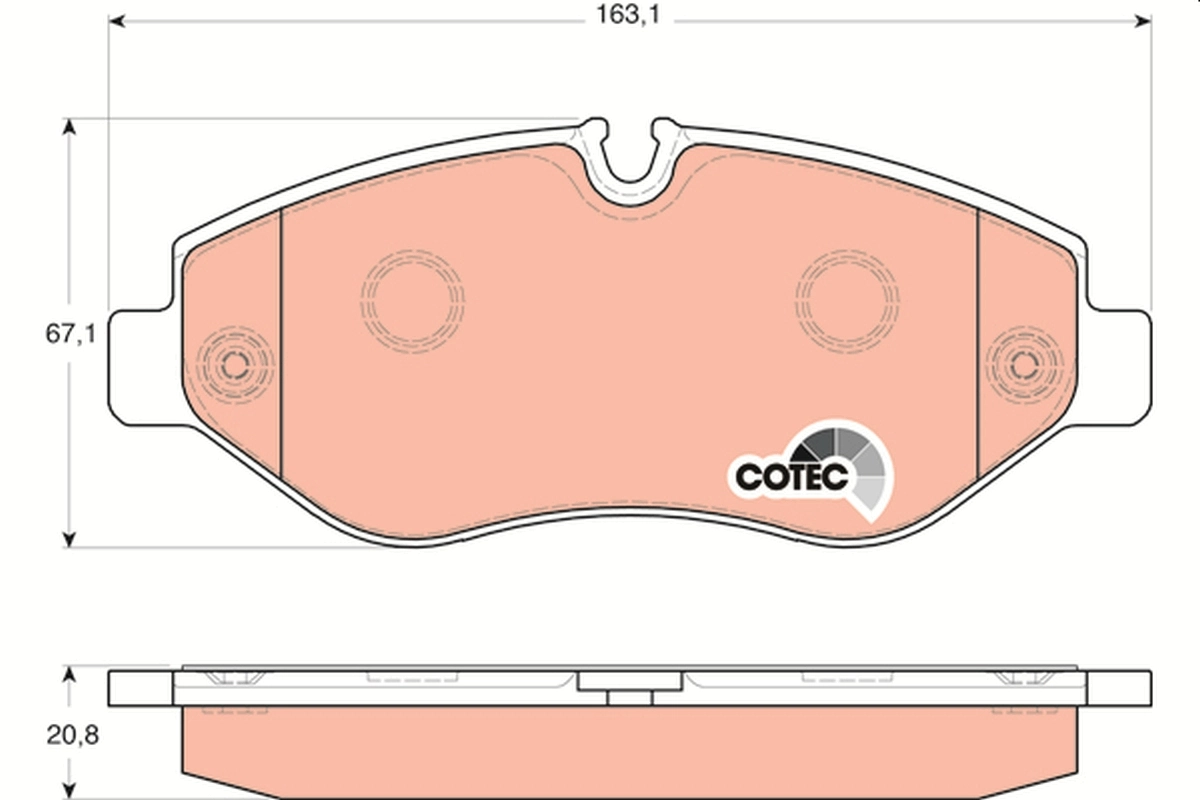 Set placute frana
