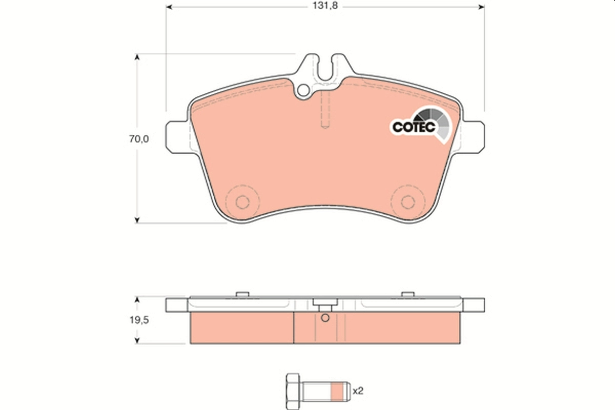 Set placute frana