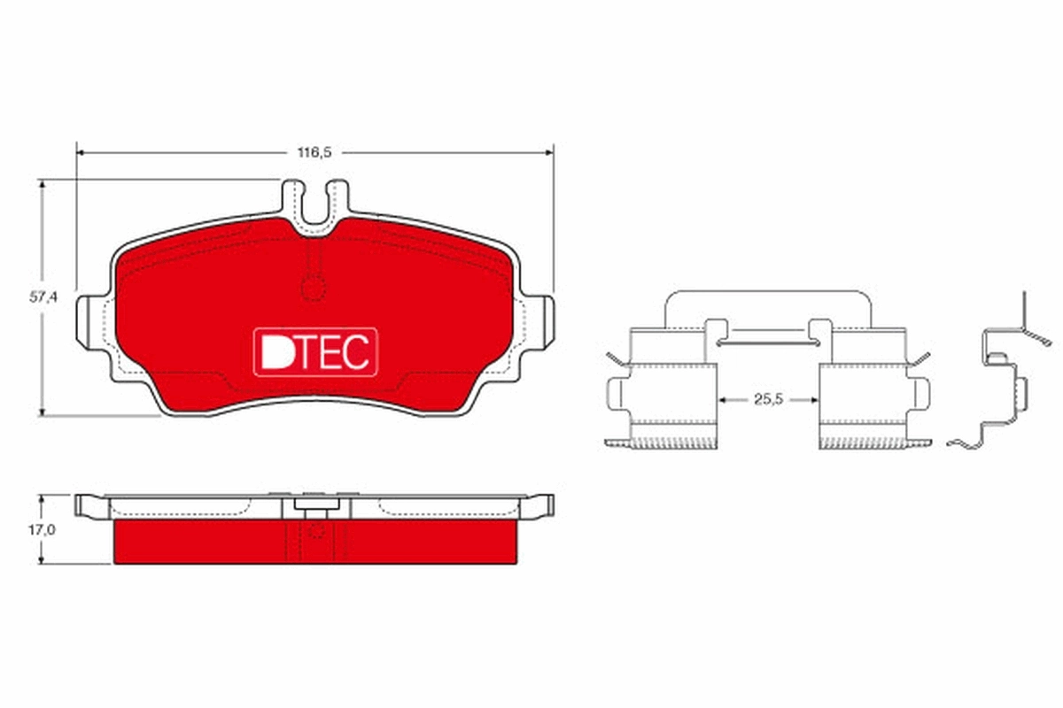 Set placute frana