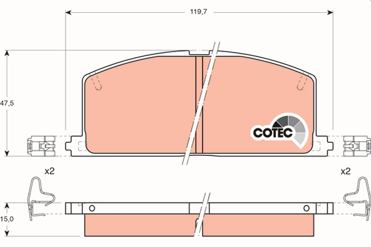 Set placute frana