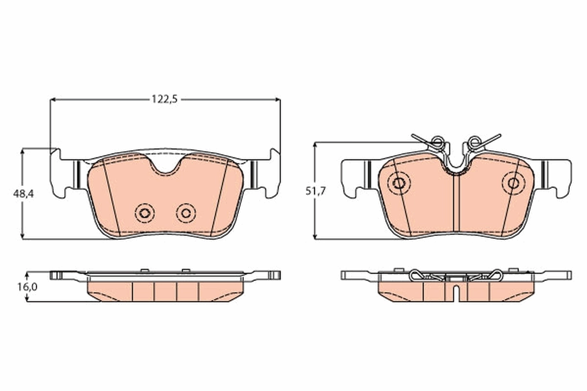 Set placute frana