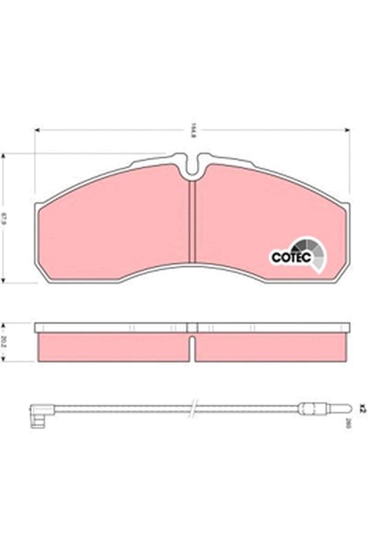 Set placute frana