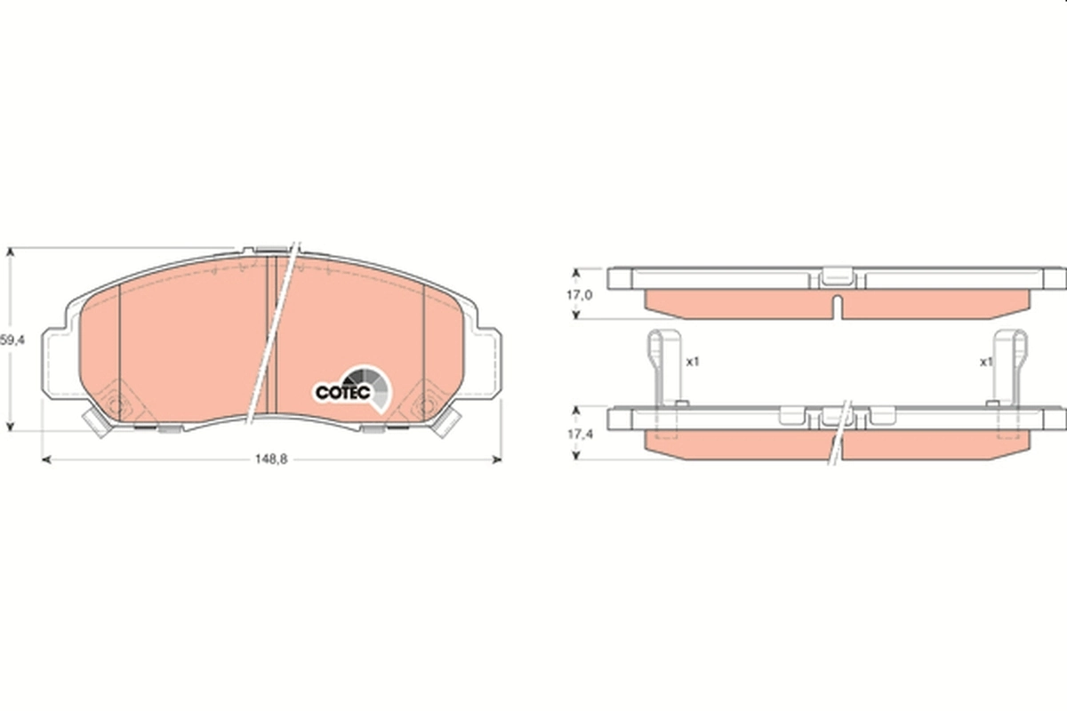 Set placute frana